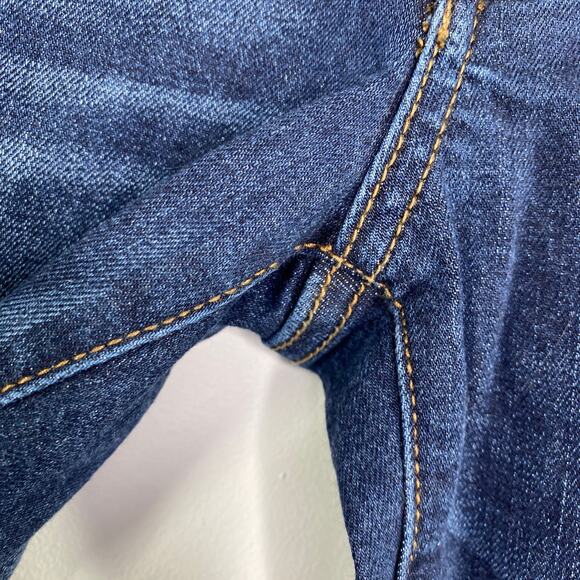 Sneak Peek Dark Wash Blue Denim Distressed Skinny Jeans Women's Size 3 - Picture 6 of 9